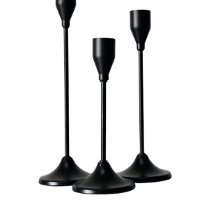Black Candle Sticks set of 3