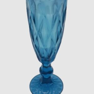 Blue Champagne Glass