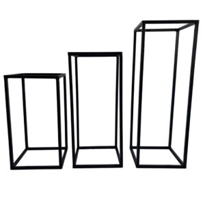 Black Square Flower Stand