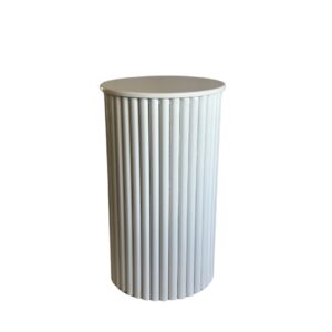 White Rippled Plinths