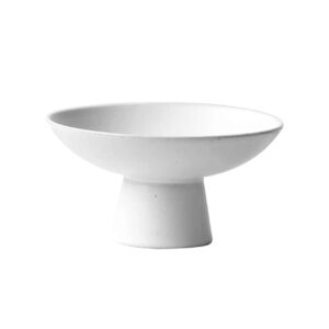 Medium white footed vase