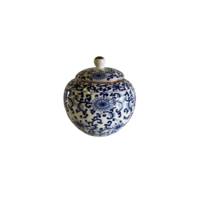 Blue and White Delft Round Vase Small