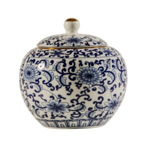 Blue and White Delft Round Vase Small