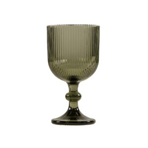 Smokey Black Wine Glass